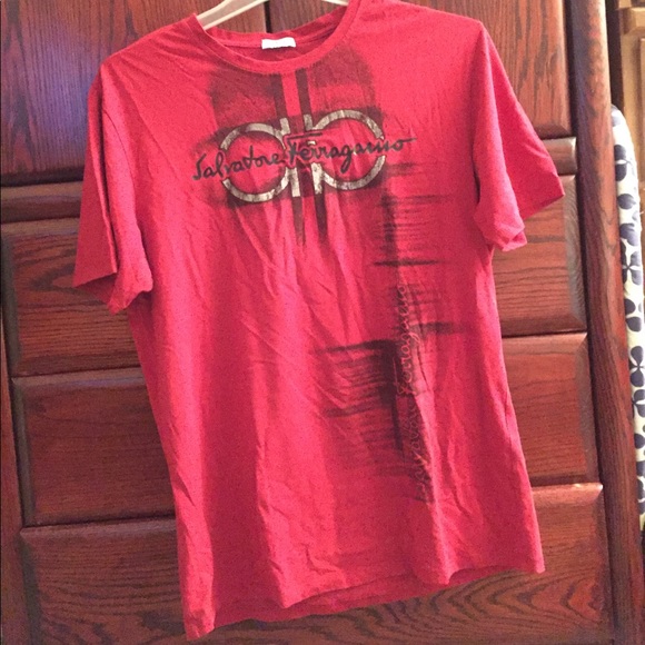 Salvatore Ferragamo Red T-Shirt